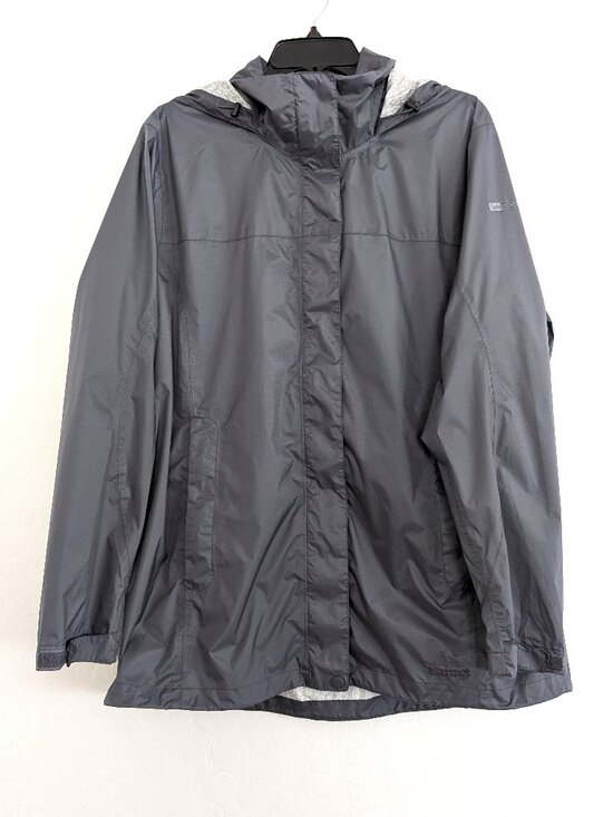 Marmot Other - MARMOT Windbreaker Jacket Men's 2XL Gray Safeco Logo Hooded Rain Outdoor